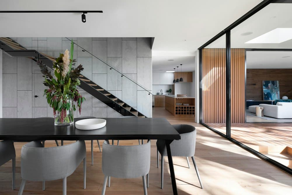 Illustrative welcoming interior with contemporary finishes